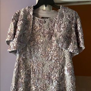 Silver Sequin Dress
